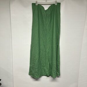 J. Crew Green Maxi Skirt